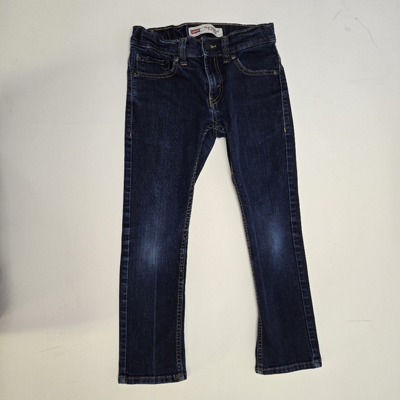 Boys LEVI'S Performance 511 Dark Wash Slim Jeans Adjustable waist Size 8 - Picture 1 of 9